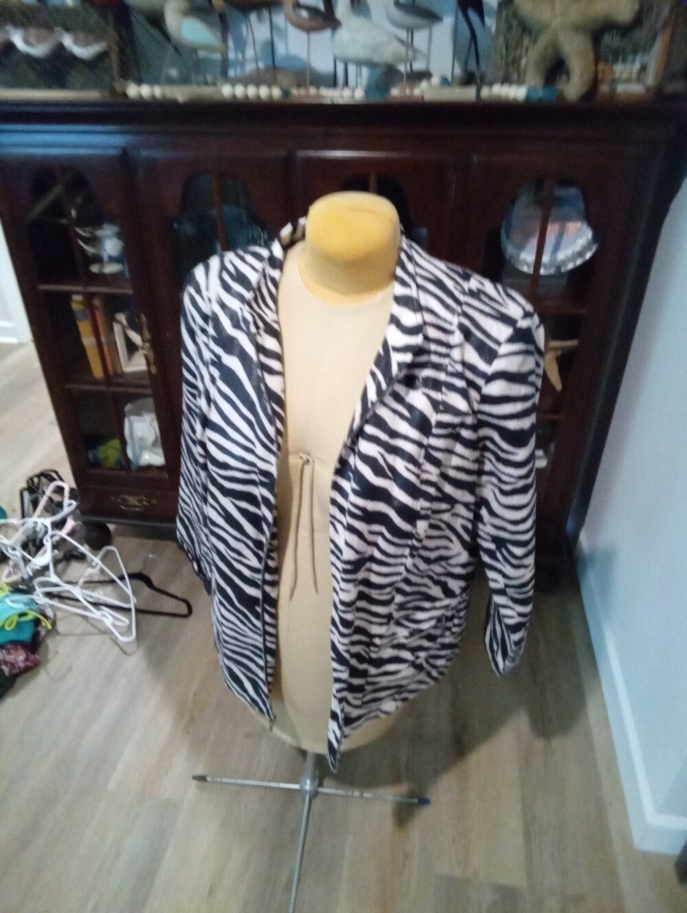 Kim Roger's Plus Size 2X Zebra Print Blazer